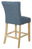 INSPIRED by Bassett Preston 24" Counter Stool, 2-Pack [BP-PSBS24K-M36] Office Star Marlow Indigo Bar Stool BP-PSBS24K-M36