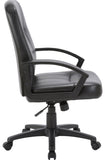 Lorell Chadwick Mid Back Leather Chair [60121] Lorell Mid Back Desk Chair LLR60121