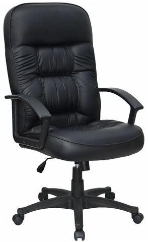 Lorell High Back Plush Leather Executive Chair [60116] Lorell Leather Office Chair LLR60116