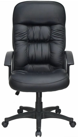 Lorell High Back Plush Leather Executive Chair [LLR60116] Lorell Leather Office Chair LLR60116