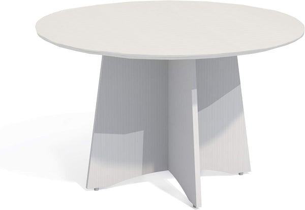 Mayline Medina Conference Table 48" Round [MNCR48] Mayline Textured Sea Salt Conference Table MNCR48TSS