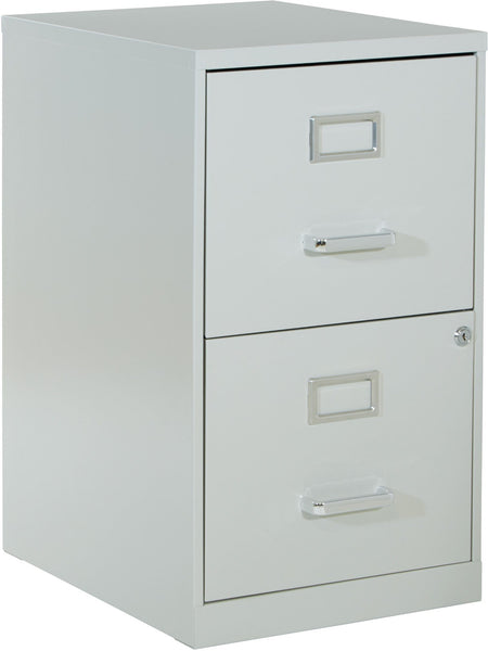 Office Star 2 Drawer Metal File Cabinet [CF2DR] Office Star Grey File Cabinet CF2DR-2