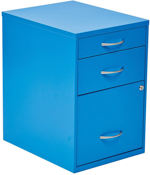 Office Star 22" Pencil, Box, File Cabinet [HPBF] Office Star Blue File Cabinet HPBF7