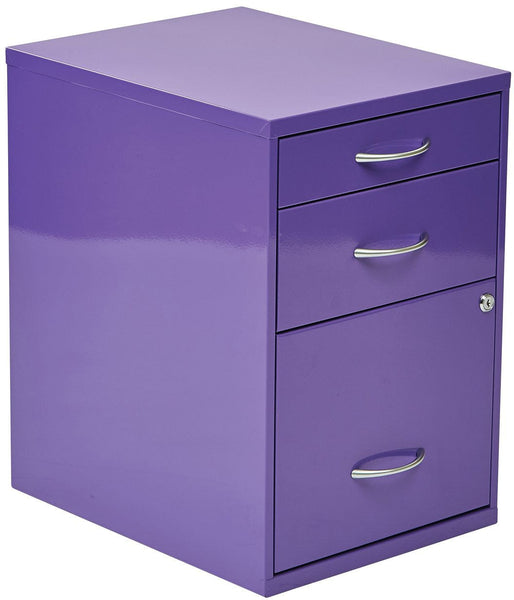 Office Star 22" Pencil, Box, File Cabinet [HPBF] Office Star Purple File Cabinet HPBF512