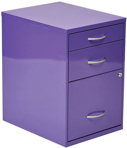Office Star 22" Pencil, Box, File Cabinet [HPBF] Office Star Purple File Cabinet HPBF512