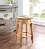 Office Star 26" Swivel Stool, 2-Pack [MET262] Office Star Natural Woodgrain Bar Stool MET262-NT