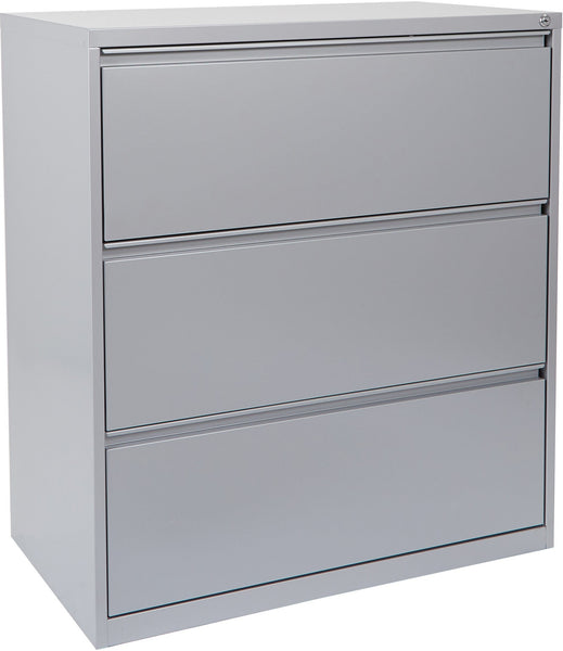Office Star 3 Drawer Lateral File With Core-Removeable Lock & Adjustab ...