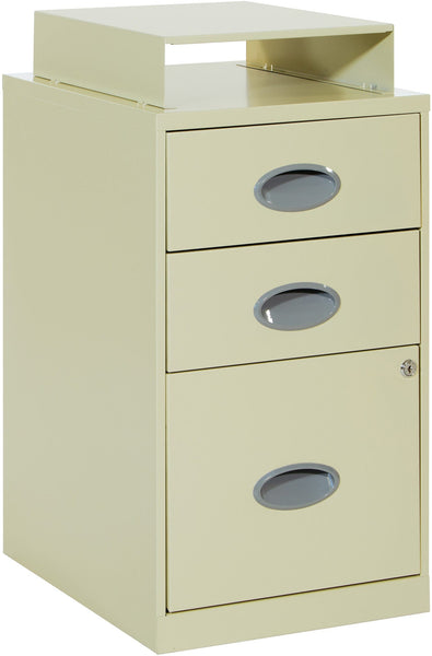 Office Star 3 Drawer Metal File Cabinet [CF3DR] Office Star Tan File Cabinet CF3DR-21
