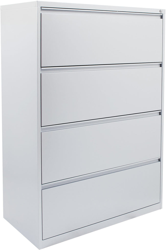 Office Star 4 Drawer Lateral File With Core-Removeable Lock & Adjustab ...
