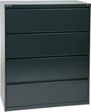 Office Star 4 Drawer Lateral File With Core-Removeable Lock & Adjustable Glides [LF4] Office Star 42" Charcoal LF442-C