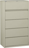 Office Star 5 Drawer Lateral File With Core-Removeable Lock & Adjustable Glides [LF5] Office Star 36" Putty LF536-P
