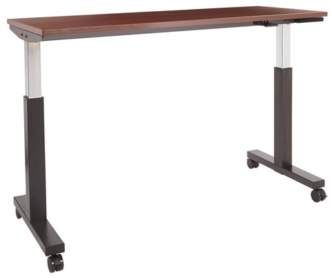 Office Star 5' Pneumatic Height Adjustable Table [HAT60253] Office Star Mahogany Laminate Top Adjustable Height Tables HAT60253-M