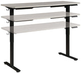 Office Star 60" Sit Stand Electric Height Adjustable Desk [PMO6024] Office Star Adjustable Height Tables
