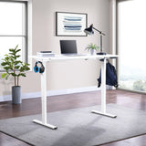 Office Star 60" Sit Stand Electric Height Adjustable Desk [PMO6024] Office Star White Top / White Base Adjustable Height Tables PMO6024-WH