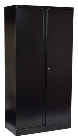 Office Star ST723618-B 72" High Storage Cabinet With 4 Adjustable Shelf, black