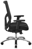 Office Star 99653-30 FreeFlex Coal Fabric, side view