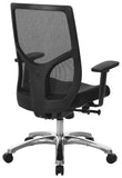 Office Star 99653-30 FreeFlex Coal Fabric, back view