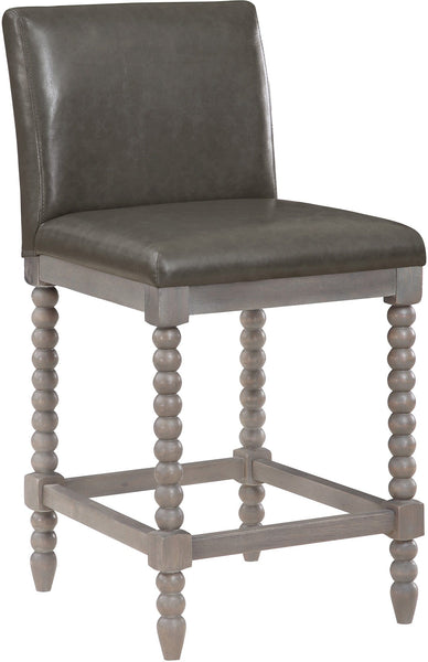 Office Star Abbott 26" Spindle Stool [ABB26] Office Star Pewter Faux ABB26-PD26
