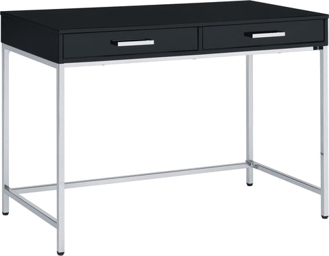 Office Star Alios Desk [ALS47C] Office Star Black/Chrome ALS47C-BLK