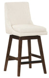 Office Star Allingham 26" Swivel Stool [ALH26] Office Star Linen Fabric- Dark Walnut Bar Stool ALH26DW-L32