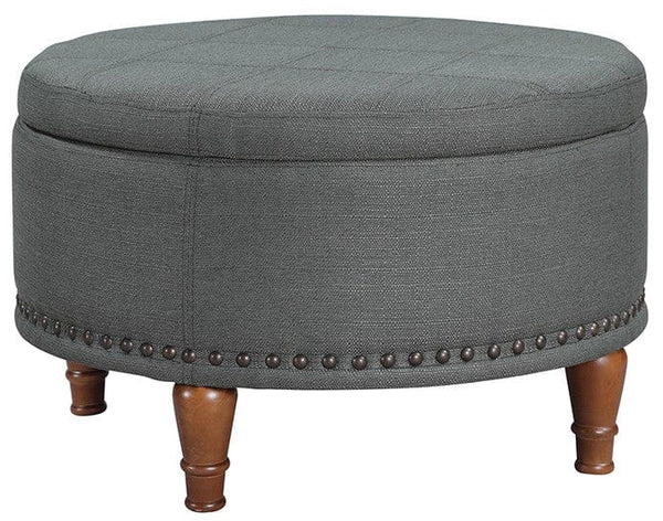 Office Star Alloway Storage Ottoman [ALL] Office Star Charcoal Fabric Ottoman ALL-K26