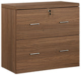 Office Star Alpine Lateral File Cabinet [ALP2828LF] Office Star Majestic Walnut File Cabinet ALP2828LF-MA