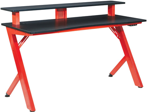 Office Star Area51 Battlestation Gaming Desk [ARE25] Office Star Red ARE25-RD