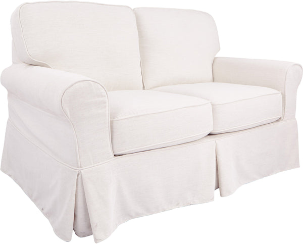 Office Star Ashton Loveseat [ASN52] Office Star Ivory ASN52-S65