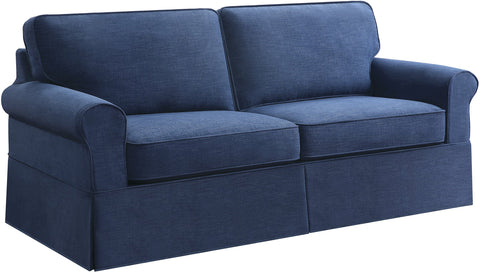 Office Star Ashton Slip Cover Sofa [ASN53] Office Star Navy ASN53-S66