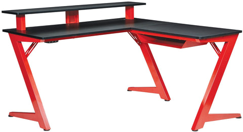 Office Star Avatar Battlestation Gaming Desk [AVA25] Office Star Red AVA25-RD