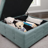 Office Star Ave Six Detour Strap Ottoman Faux Leather [DTR3030S] Office Star Ottoman