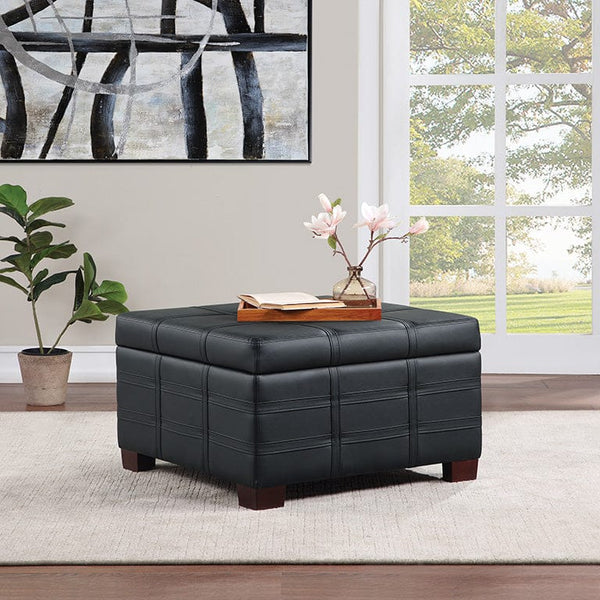 Office Star Ave Six Detour Strap Ottoman Faux Leather [DTR3030S] Office Star Espresso Ottoman DTR3030S-K26