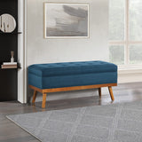 Office Star Ave Six Katheryn Storage Bench [KAT] Office Star Azure Bench KAT-K14