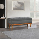 Office Star Ave Six Katheryn Storage Bench [KAT] Office Star Charcoal Bench KAT-K26