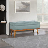 Office Star Ave Six Katheryn Storage Bench [KAT] Office Star Sea Blue Bench KAT-K21