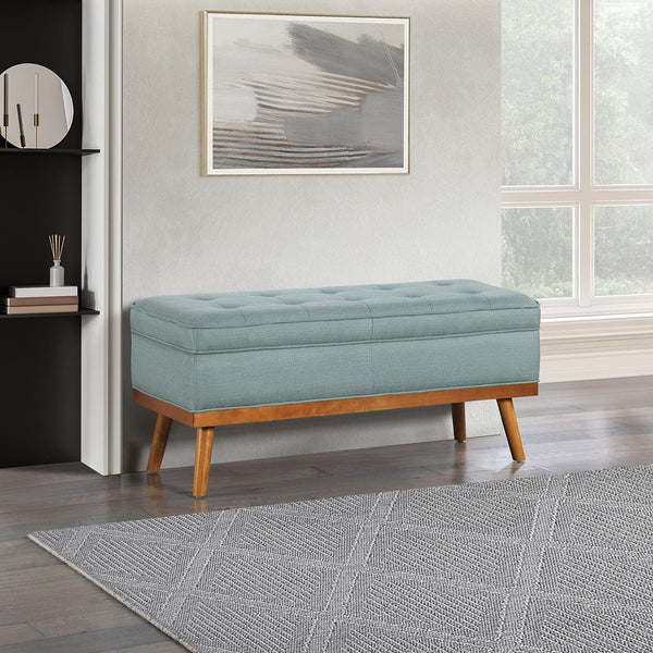 Office Star Ave Six Katheryn Storage Bench [KAT] Office Star Sea Blue Bench KAT-K21