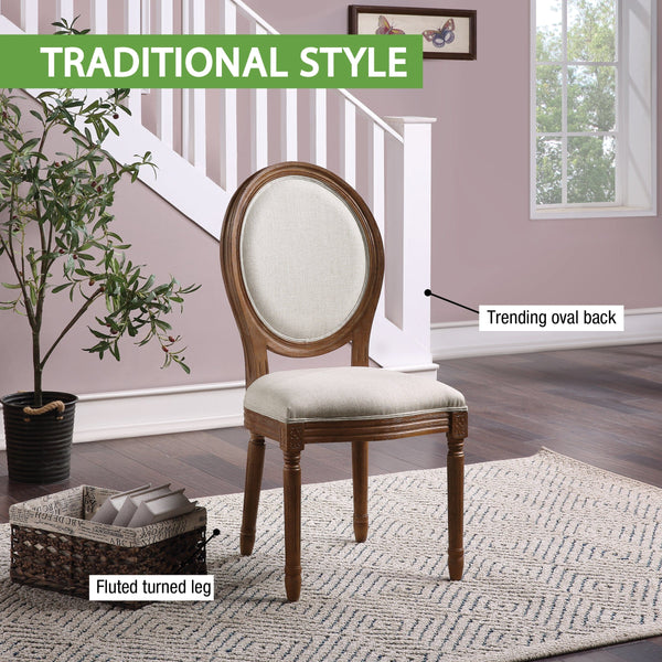 Office Star Ave Six Lillian Oval Back Chair [LLA] Office Star Accent Chair