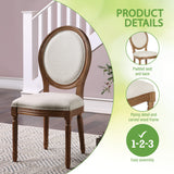 Office Star Ave Six Lillian Oval Back Chair [LLA] Office Star Accent Chair
