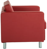 Office Star Ave Six Pacific Faux Leather Armchair [PAC51] Office Star Club Chair