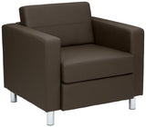 Office Star Ave Six Pacific Faux Leather Armchair [PAC51] Office Star Java Club Chair PAC51-R102