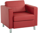 Office Star Ave Six Pacific Faux Leather Armchair [PAC51] Office Star Lipstick Club Chair PAC51-R100