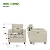 Office Star Ave Six Venus Club Chair [VNS51A] Office Star Club Chair