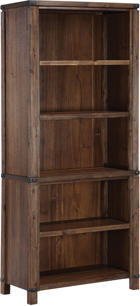 Office Star Baton Rouge 72" Bookcase [BTB2937] Office Star Brushed Walnut BTB2937-BR