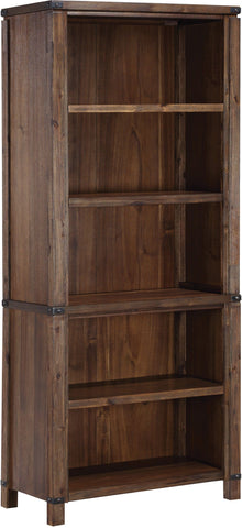 Office Star Baton Rouge 72" Bookcase [BTB2937] Office Star Brushed Walnut BTB2937-BR
