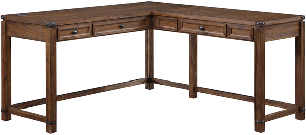 Office Star Baton Rouge L-Shape Desk [BTL2937] Office Star Brushed Walnut BTL2937-BR