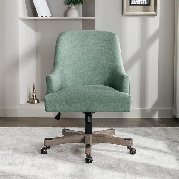 Office Star Bradwell Rustic Wood Base Office Chair [BWL] Office Star Mint Home Office Chair BWL-E15