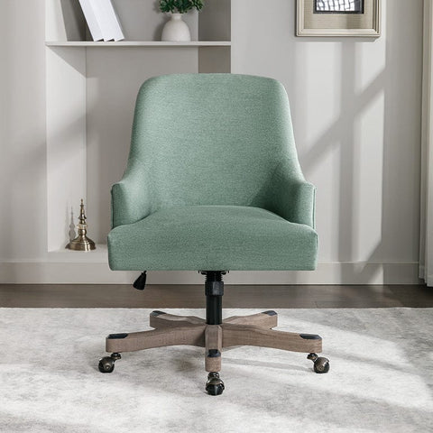 Office Star Bradwell Rustic Wood Base Office Chair [BWL] Office Star Mint Home Office Chair BWL-E15
