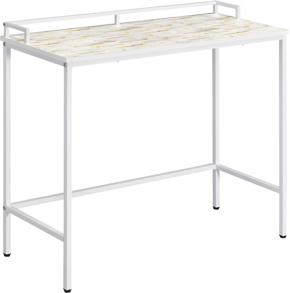 Office Star Brighton Console Table [BRT] Office Star Mosaic Top and White Metal Frame BRT-MZWHT