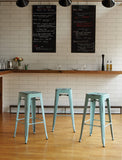 Office Star Bristow 30" High Metal Stool, 4-Pack [BRW3030A4] Office Star Bar Stool