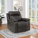 Office Star Bryson Recliner [BYS] Office Star Charcoal Accent Chair BYS-BPU2